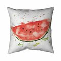 Begin Home Decor 20 x 20 in. Watermelon Slice-Double Sided Print Indoor Pillow 5541-2020-GA105